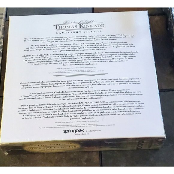 Spingbok 1000 Piece Puzzle - Thomas Kinkade Lamplight Village - Picture 2 of 2